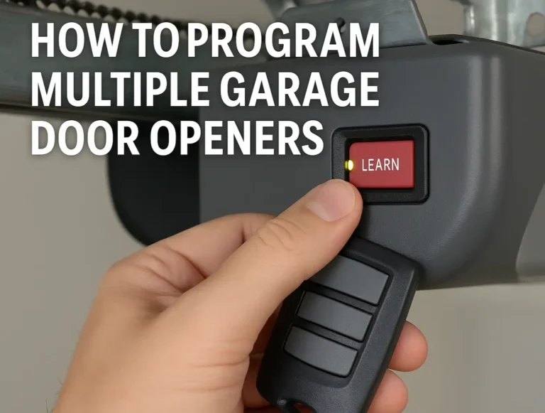 How to Program Multiple Garage Door Openers: One Remote, Many Doors