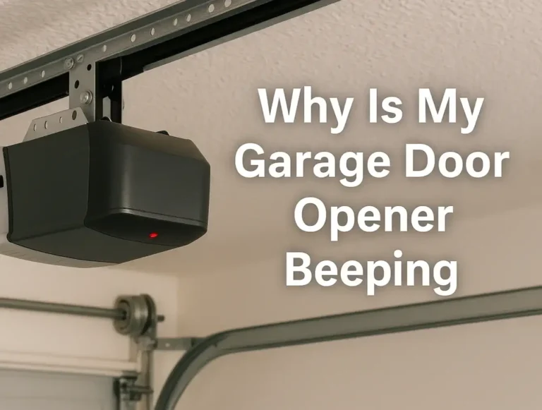 Why Is My Garage Door Opener Beeping: Common Reasons & Fixes