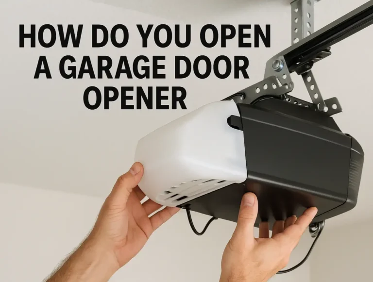 How Do You Open a Garage Door Opener: Access Panel & Manual Release Guide