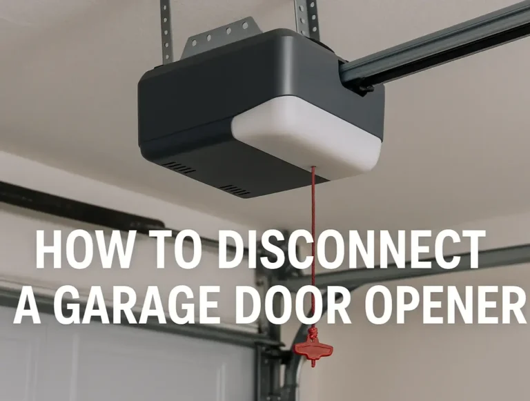 How to Disconnect a Garage Door Opener: Manual & Safe Methods