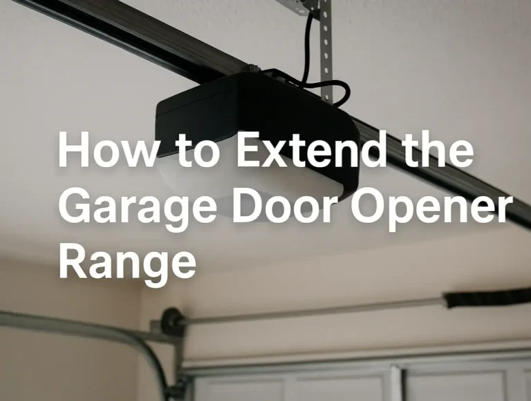 How to Extend the Garage Door Opener Range: Boost Signal Easily