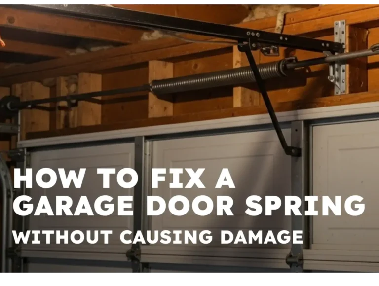 How to Fix a Garage Door Spring Without Causing Damage