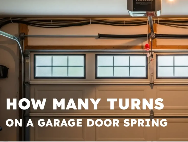 How Many Turns on a Garage Door Spring: Expert Insights for Homeowners