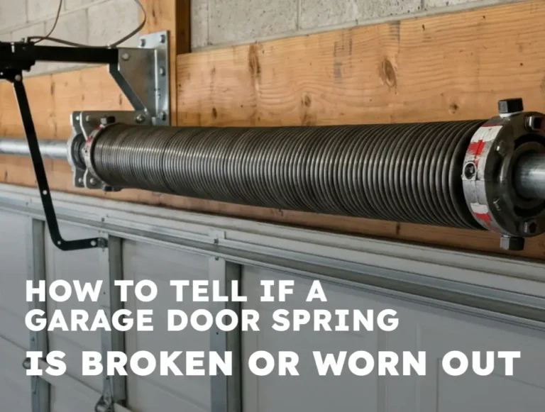 How to Tell If a Garage Door Spring Is Broken or Worn Out