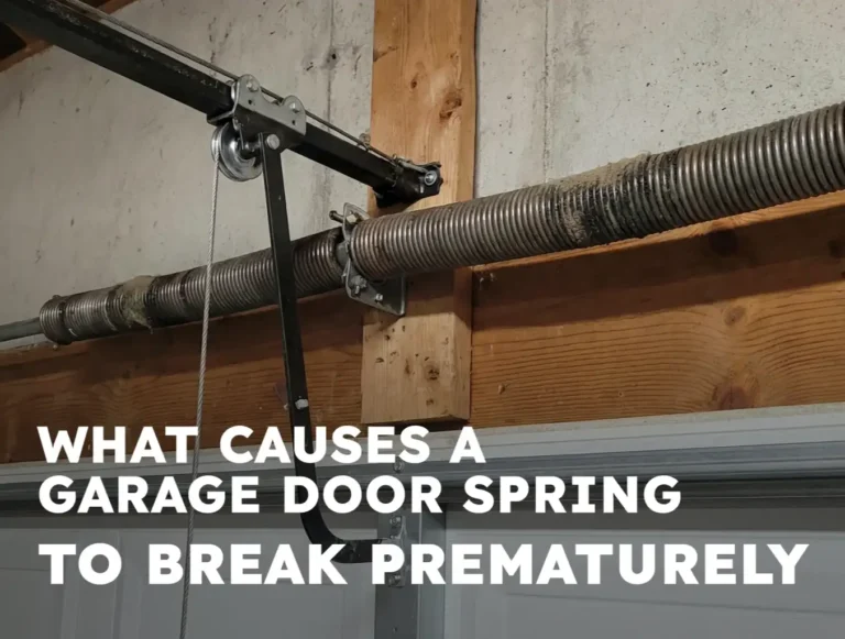 What Causes a Garage Door Spring to Break Prematurely